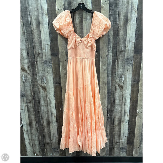 Dress Casual Maxi By Free People In Peach, Size: S