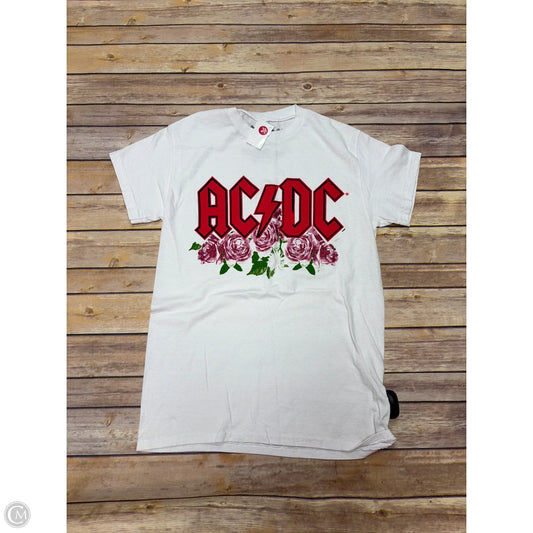 Top Short Sleeve By Cme In White, Size: S