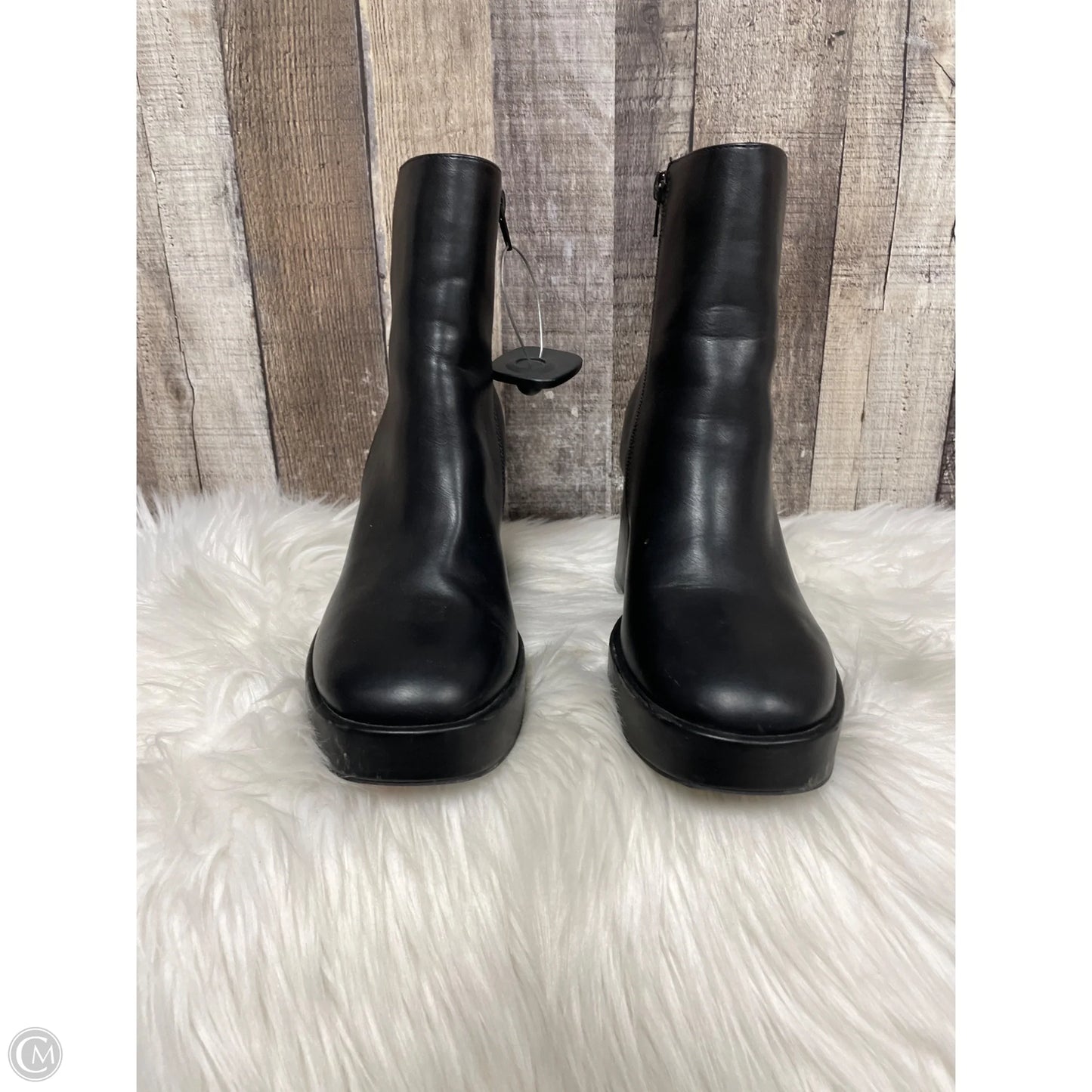 Boots Ankle Heels By Cushionaire In Black, Size: 7