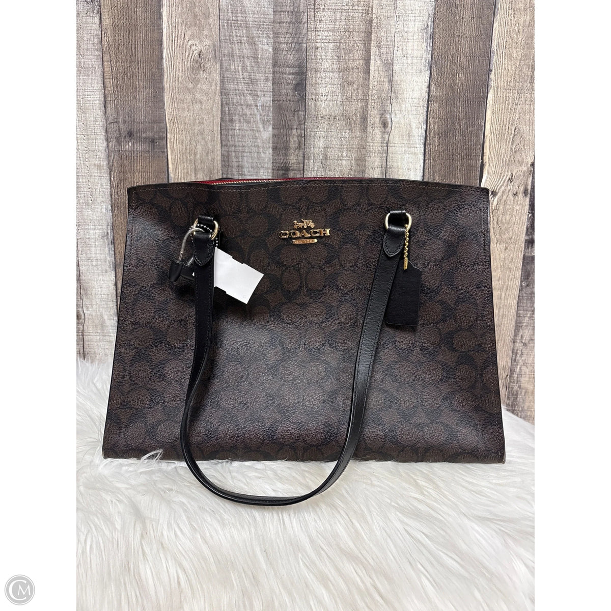 Tote Designer By Coach, Size: Large