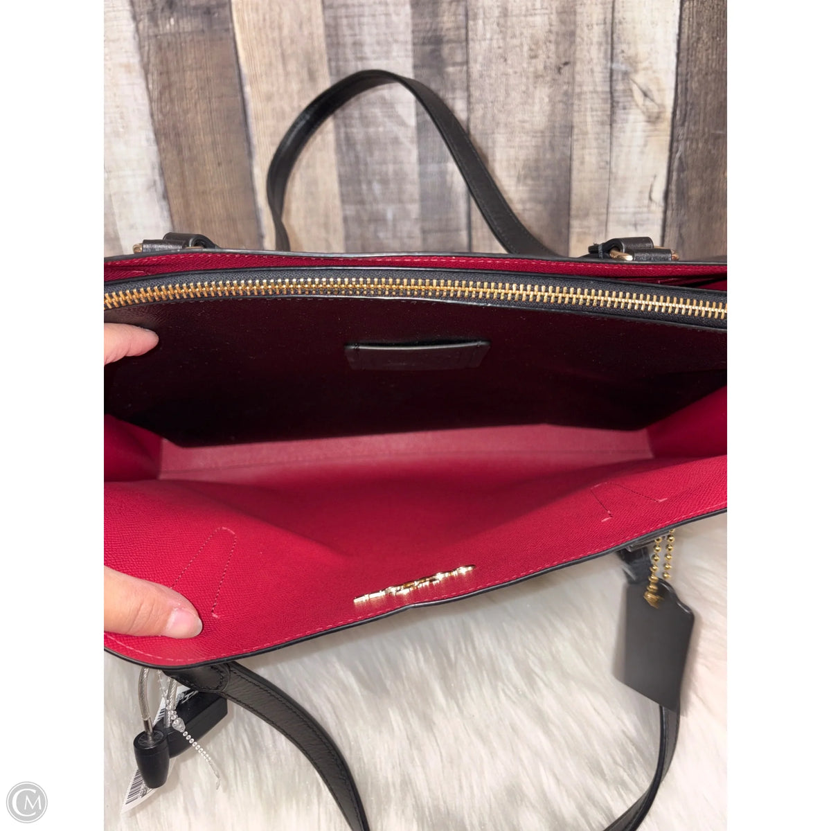 Tote Designer By Coach, Size: Large