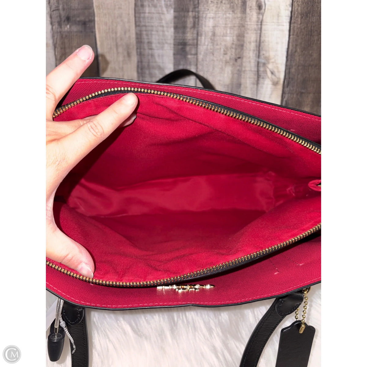 Tote Designer By Coach, Size: Large