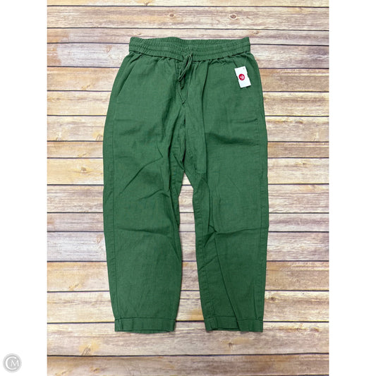 Pants Cropped By J. Crew In Green, Size: 4p