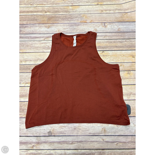 Athletic Tank Top By Lululemon In Brown, Size: 12