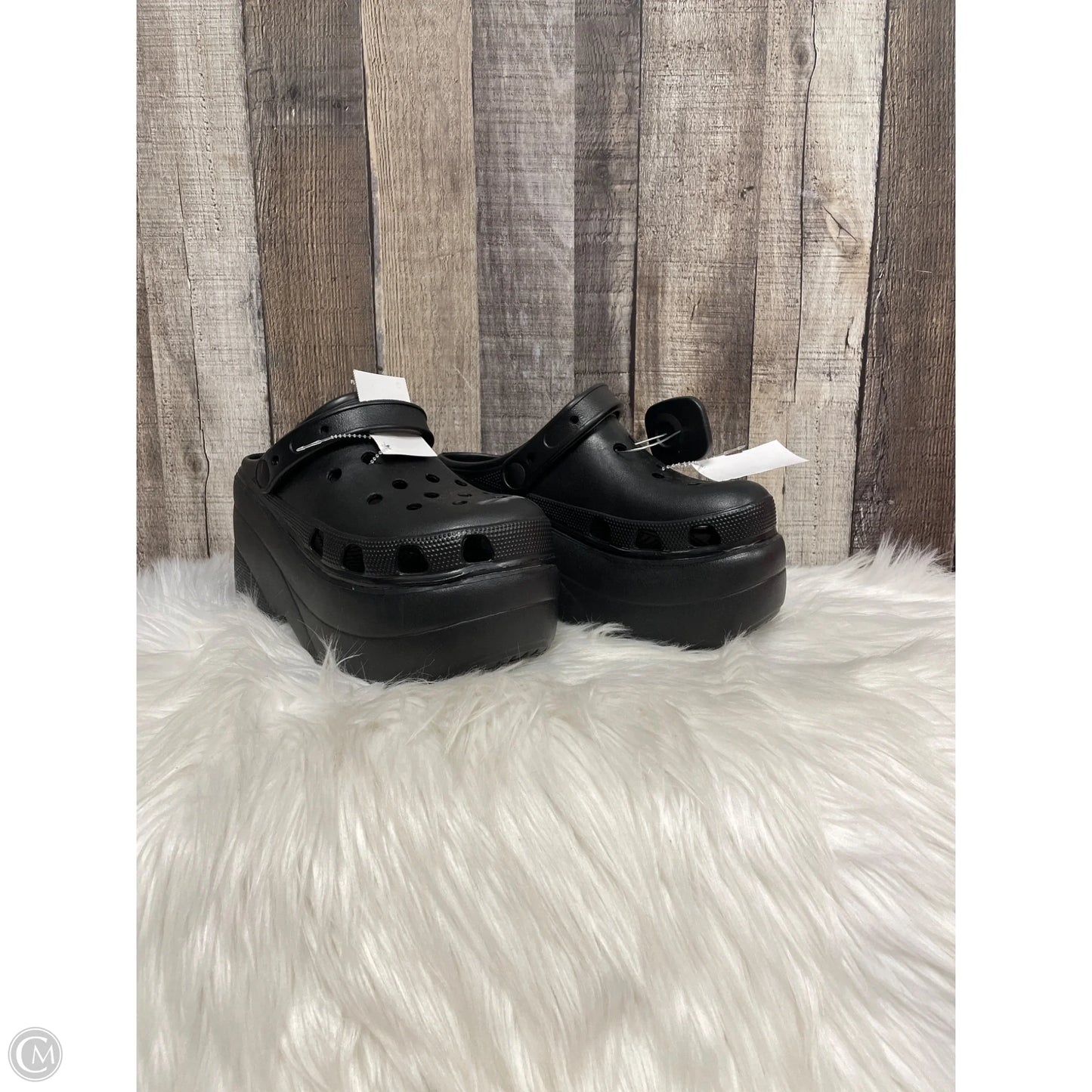 Sandals Heels Platform By Cmf In Black, Size: 8
