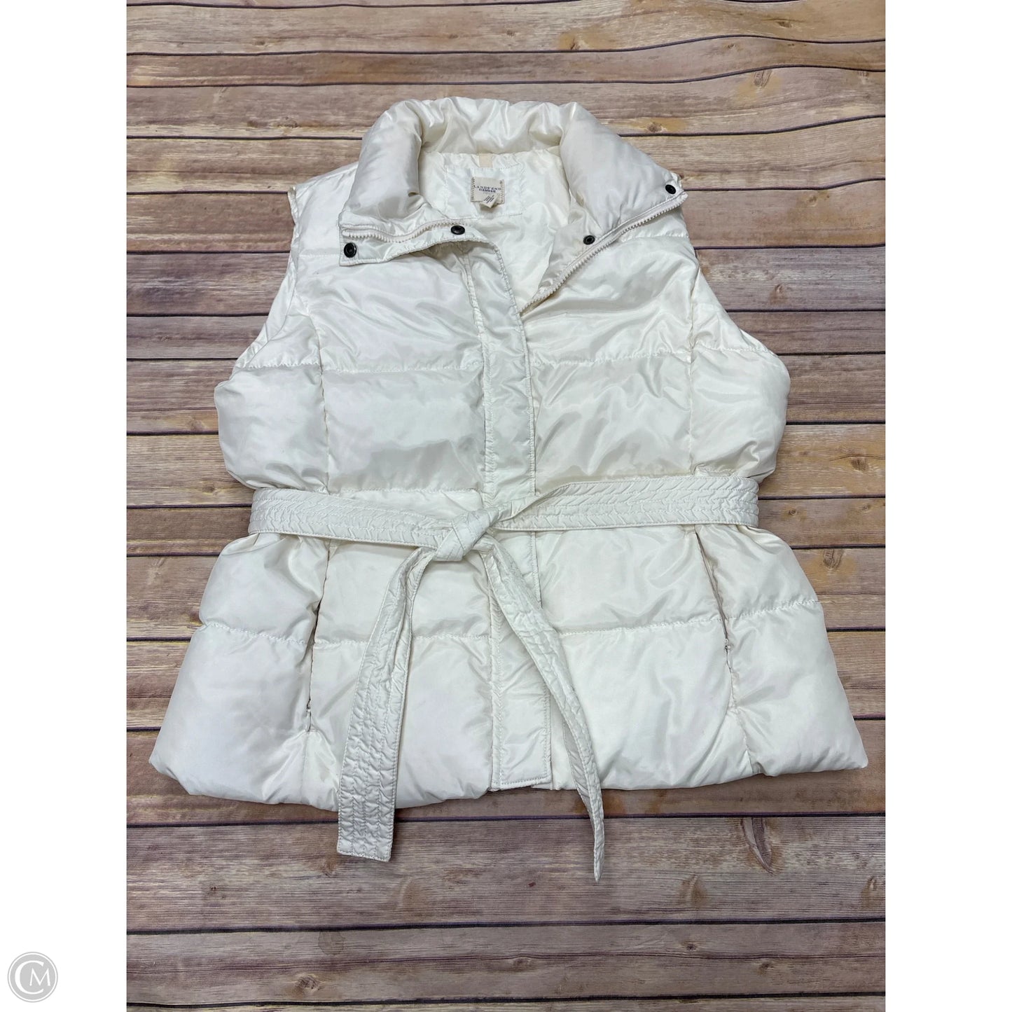Vest Puffer & Quilted By Lands End In Cream, Size: L