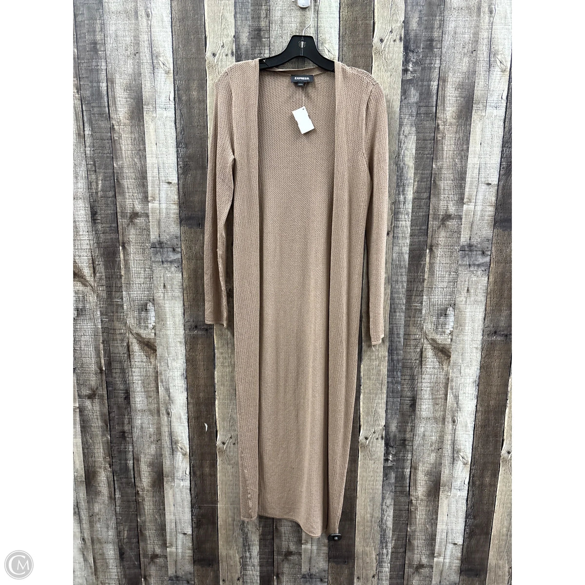 Cardigan By Express In Tan, Size: S