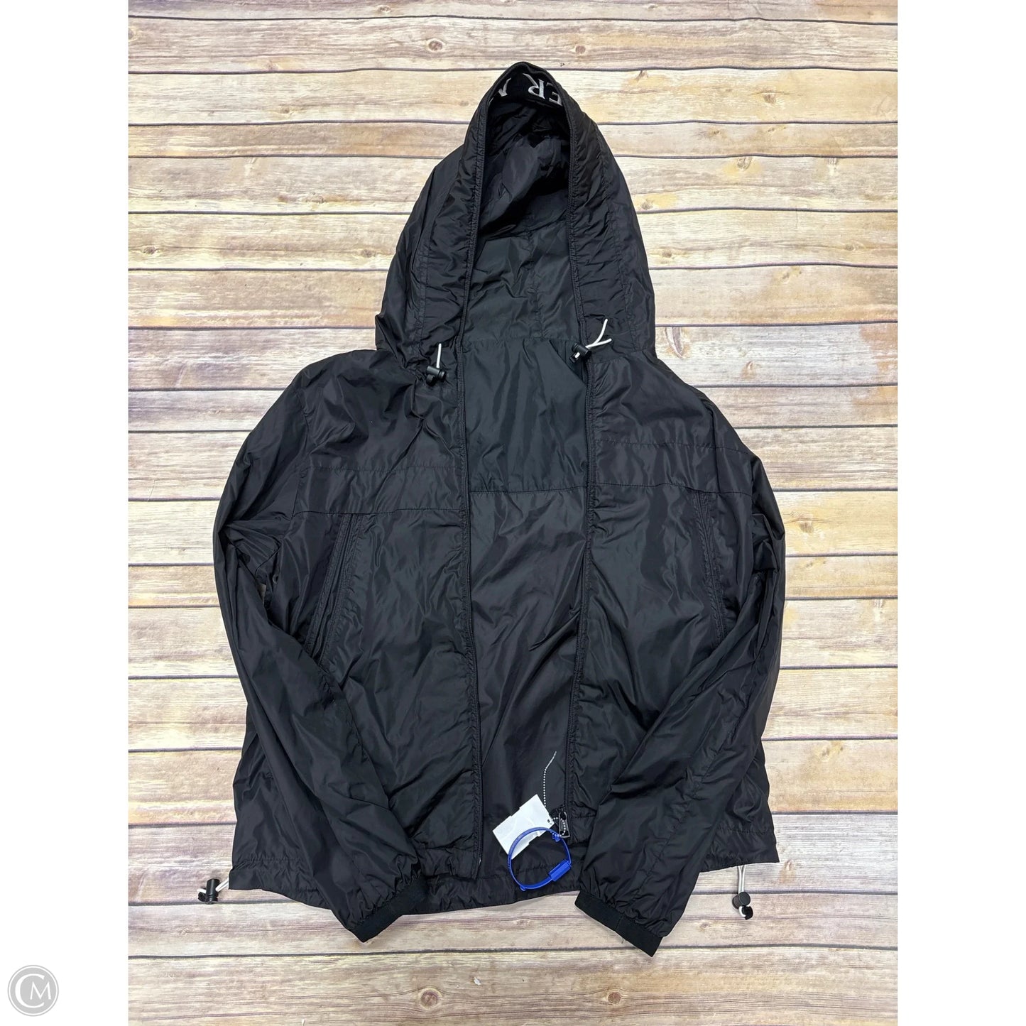Jacket Luxury Designer By Moncler In Black, Size: M