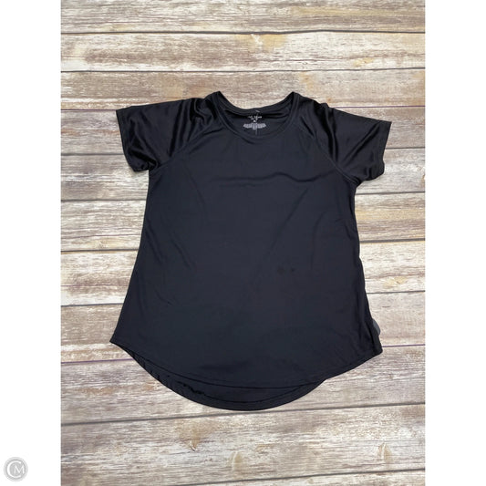 Athletic Top Short Sleeve By Tek Gear In Black, Size: M