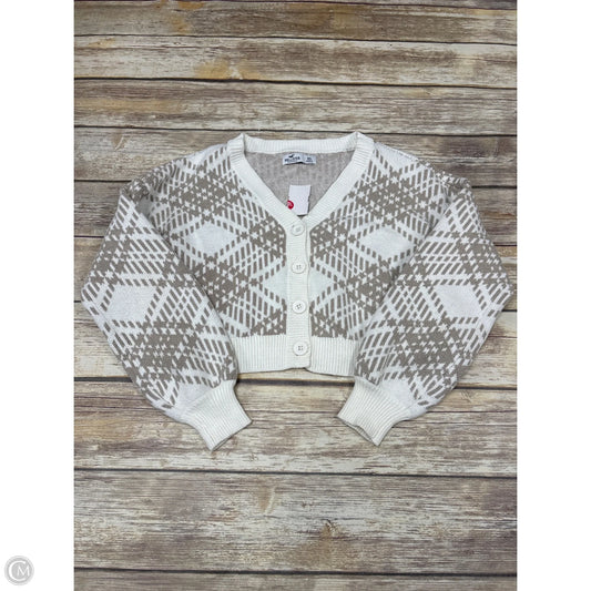 Sweater Cardigan By Hollister In Cream & Tan, Size: Xs