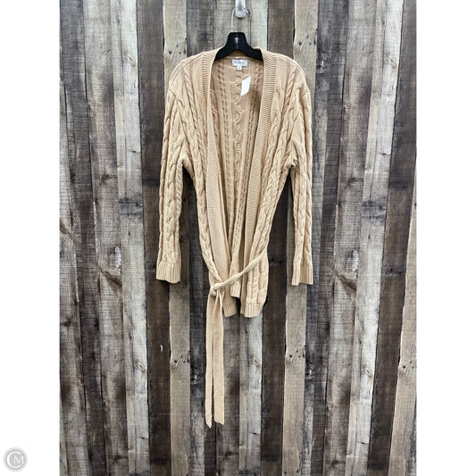Sweater Cardigan By Evereve In Tan, Size: M