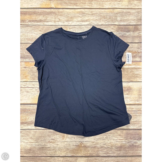 Athletic Top Short Sleeve By Old Navy In Navy, Size: L