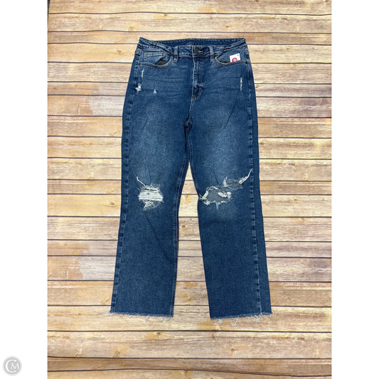 Jeans Straight By Just Black In Blue Denim, Size: 12