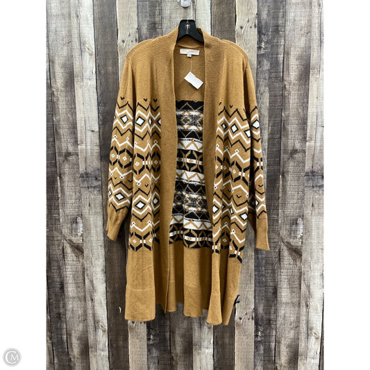 Sweater Cardigan By Loft In Multi-colored, Size: Xl