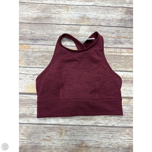 Athletic Bra By Joy Lab In Maroon, Size: M