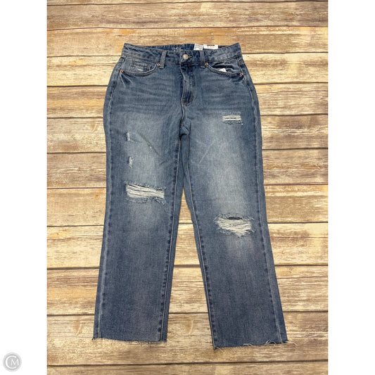Jeans Cropped By Time And Tru In Blue Denim, Size: 8