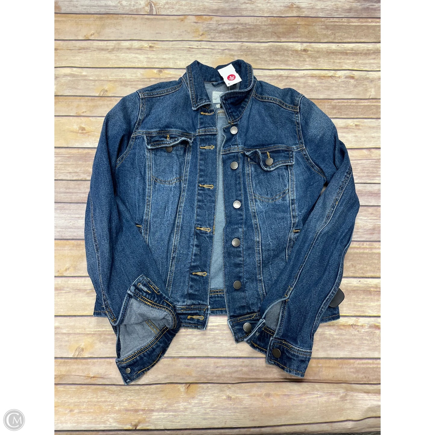Jacket Denim By Universal Thread In Blue Denim, Size: S