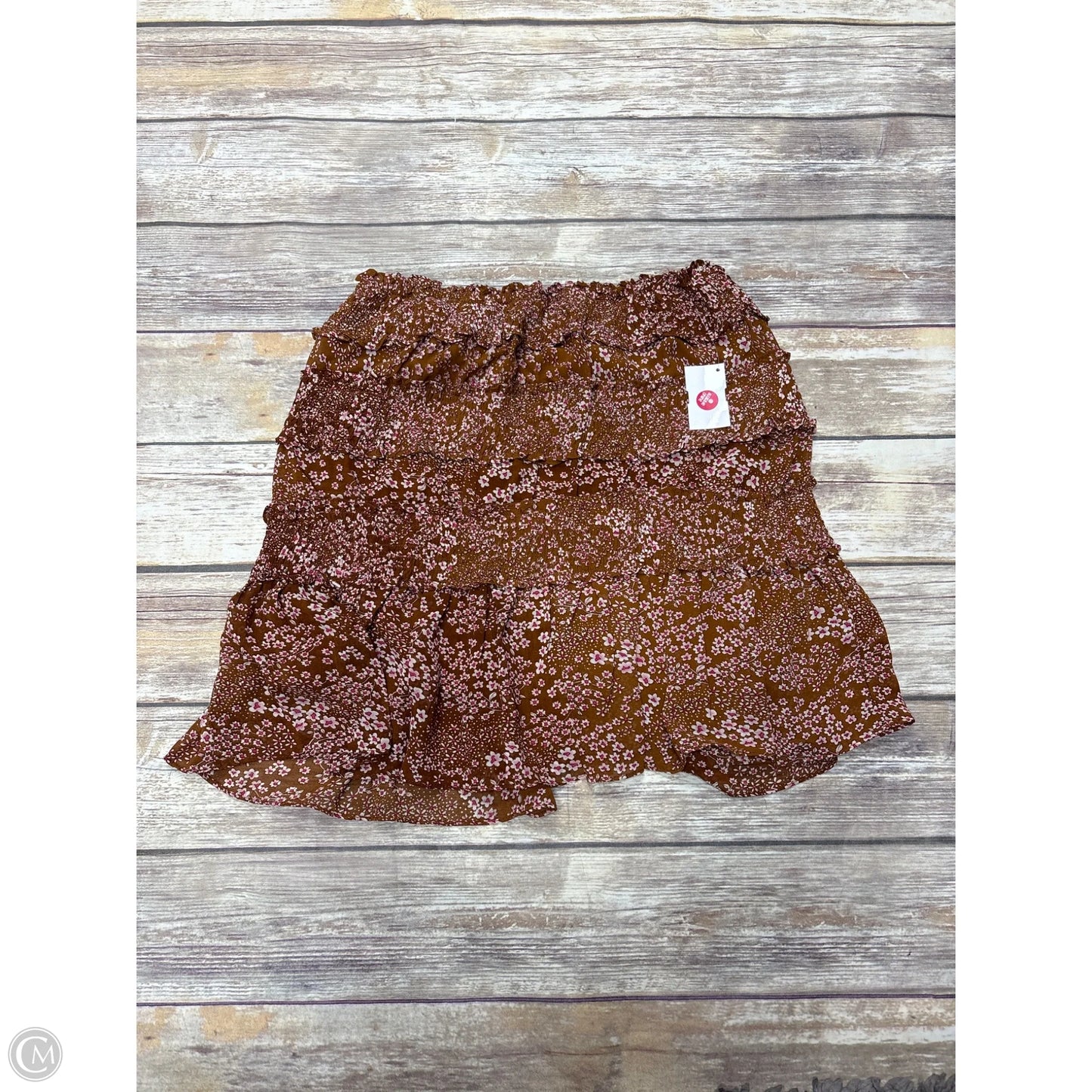 Skirt Mini & Short By Baevely In Brown, Size: M