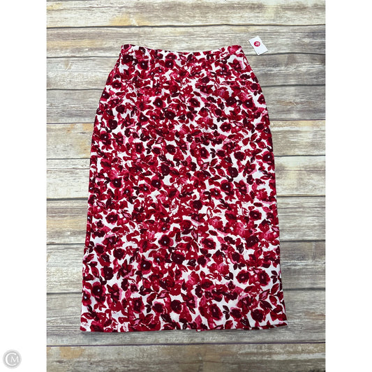 Skirt Maxi By Who What Wear In Red, Size: M