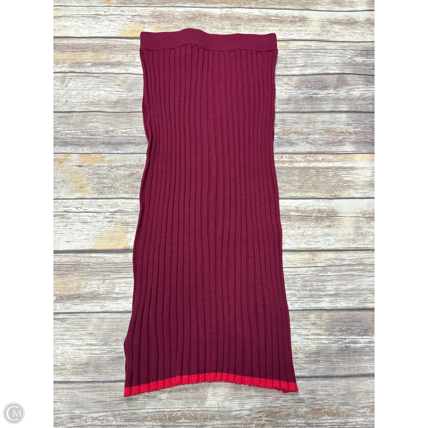 Skirt Maxi By Ann Taylor In Maroon, Size: S