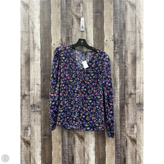 Top Long Sleeve By Banana Republic In Multi-colored, Size: M