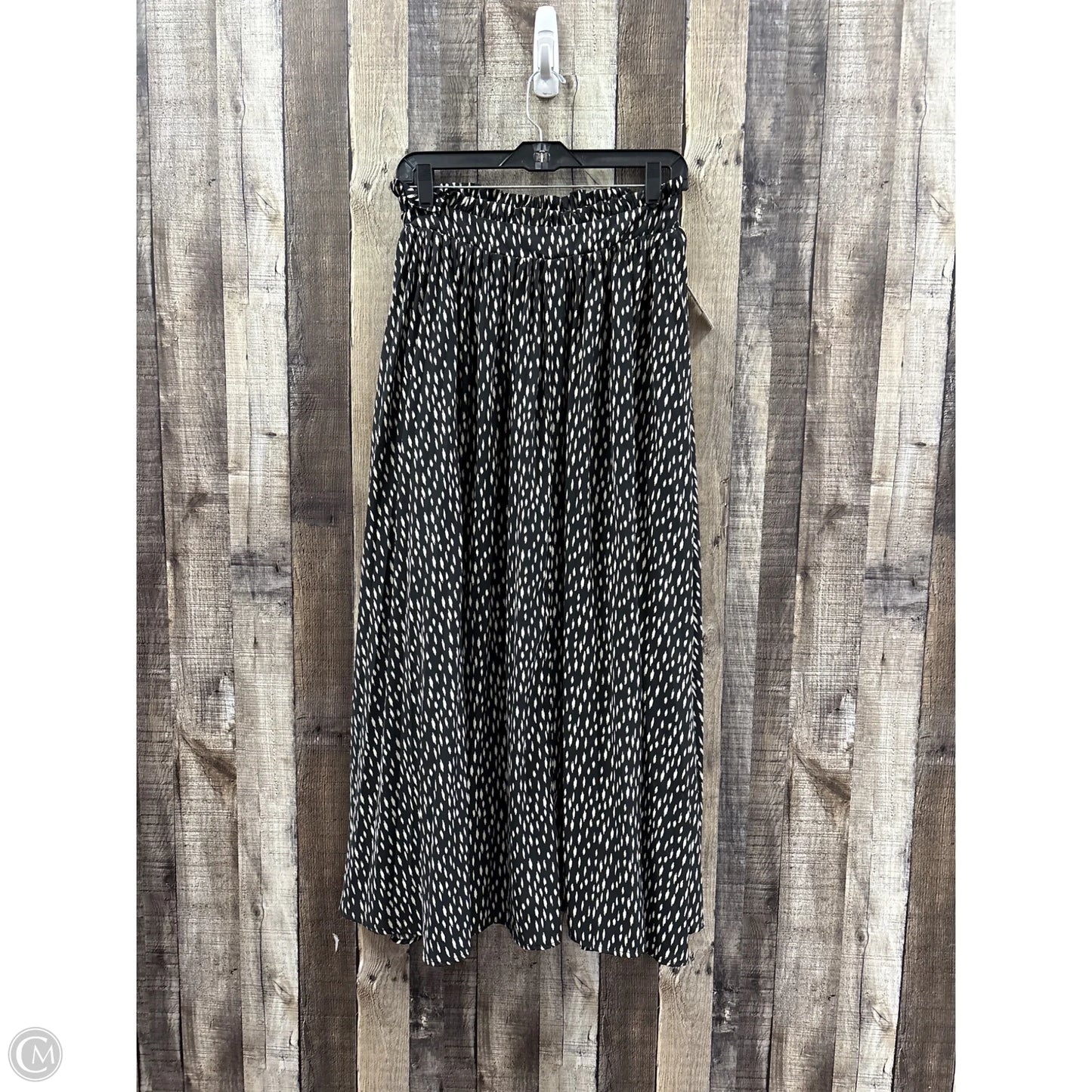 Skirt Maxi By Promesa In Black & Cream, Size: M