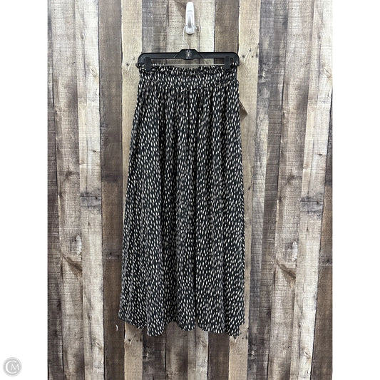 Skirt Maxi By Promesa In Black & Cream, Size: M