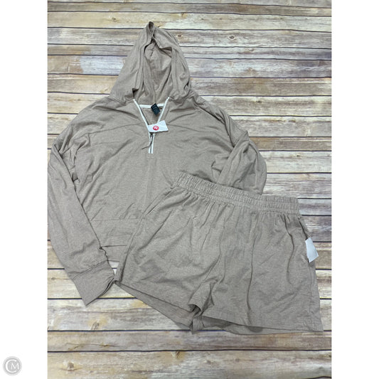 Shorts Set By Zobha In Tan, Size: L