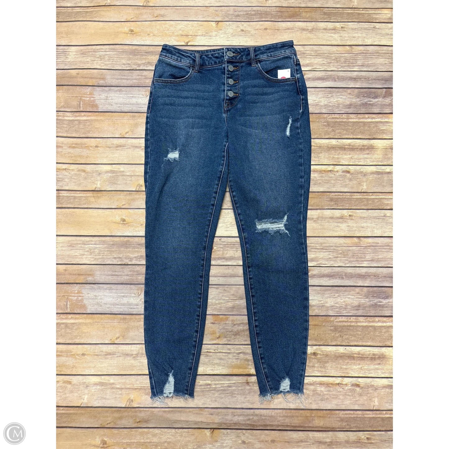Jeans Skinny By Maurices In Blue Denim, Size: 10