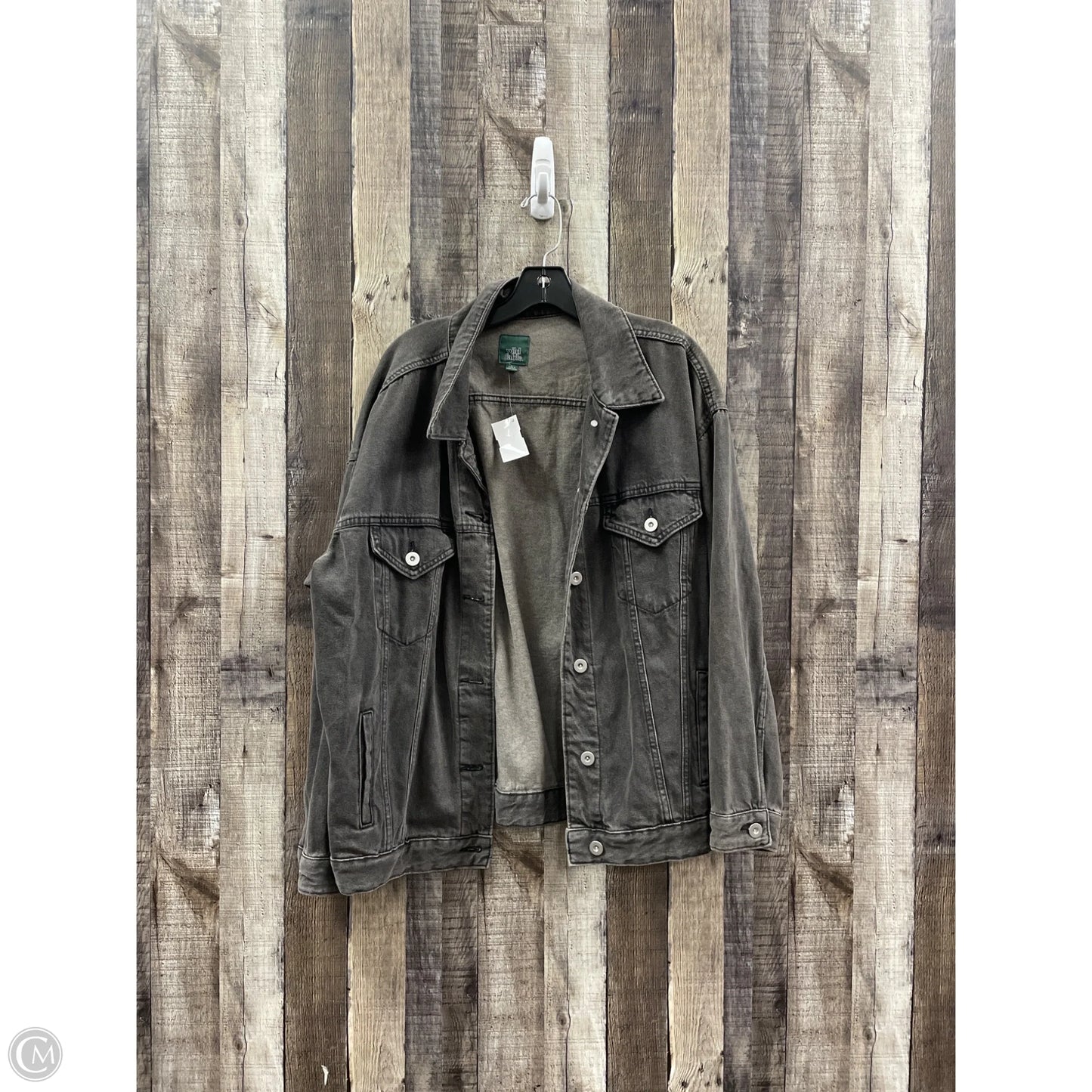 Jacket Denim By Wild Fable In Black Denim, Size: L