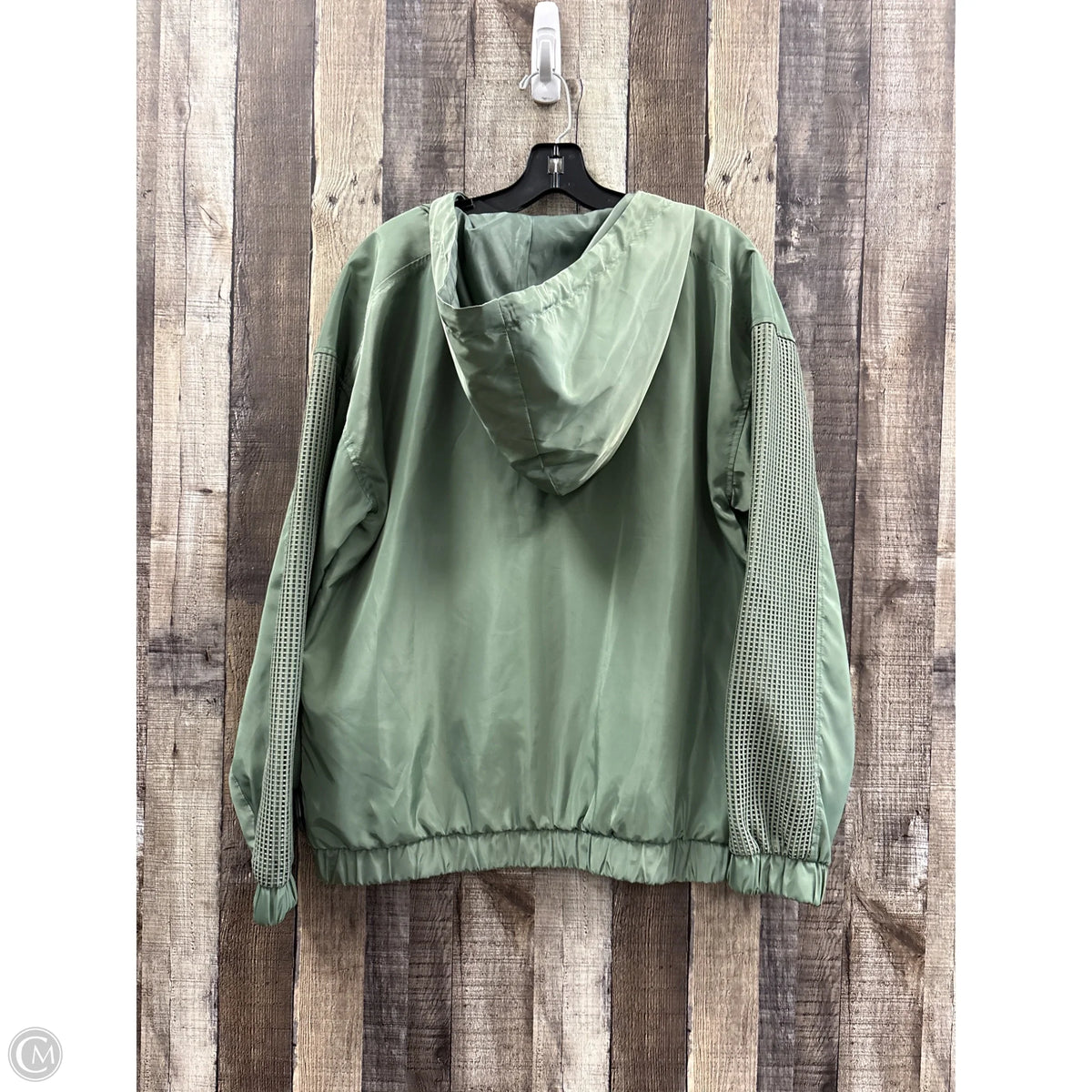 Athletic Jacket By Cato In Green, Size: L