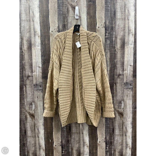 Sweater Cardigan By Cme In Tan, Size: 2x