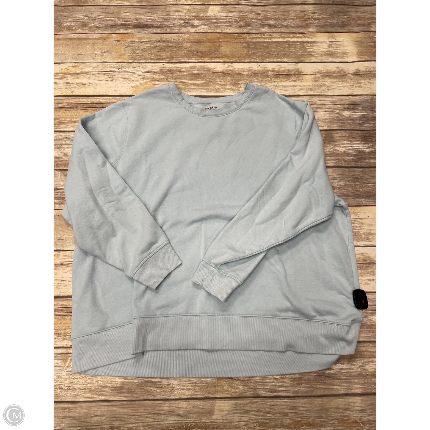 Athletic Sweatshirt Crewneck By Tek Gear In Blue, Size: 3x
