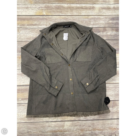 Jacket Shirt By Doe & Rae In Green, Size: S