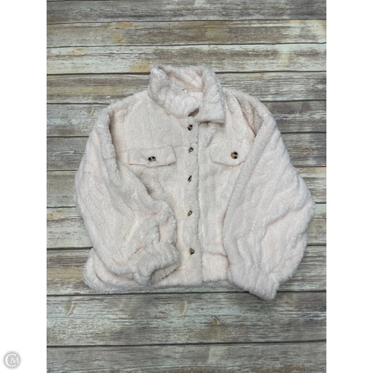 Jacket Fleece By New In In Cream, Size: S