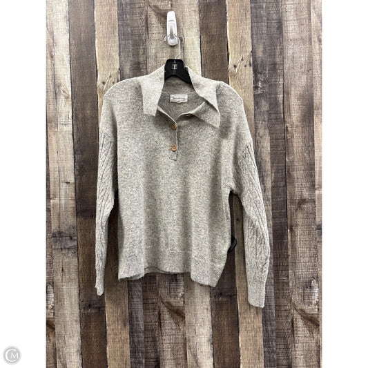 Sweater By Heartloom In Grey, Size: M