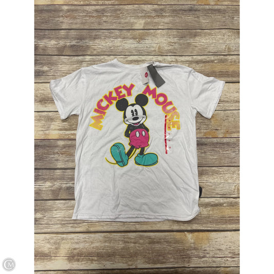 Top Short Sleeve By Disney In White, Size: Xs