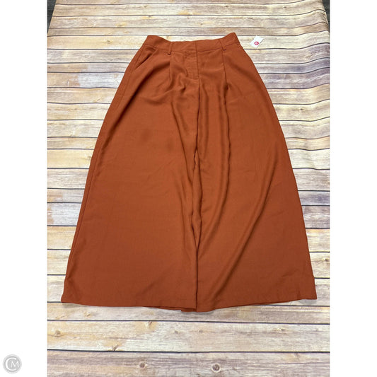 Pants Wide Leg By Forever 21 In Orange, Size: L