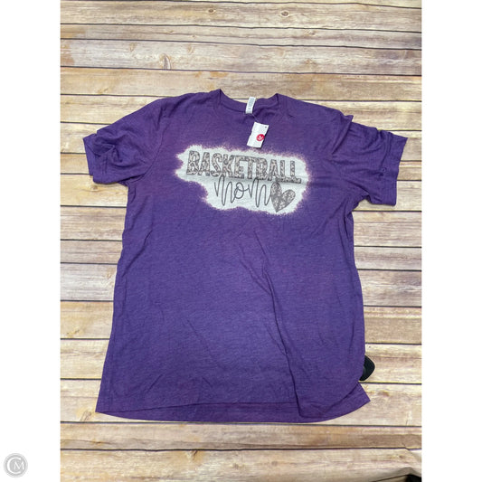 Top Short Sleeve Basic By Bella + Canvas In Purple, Size: L