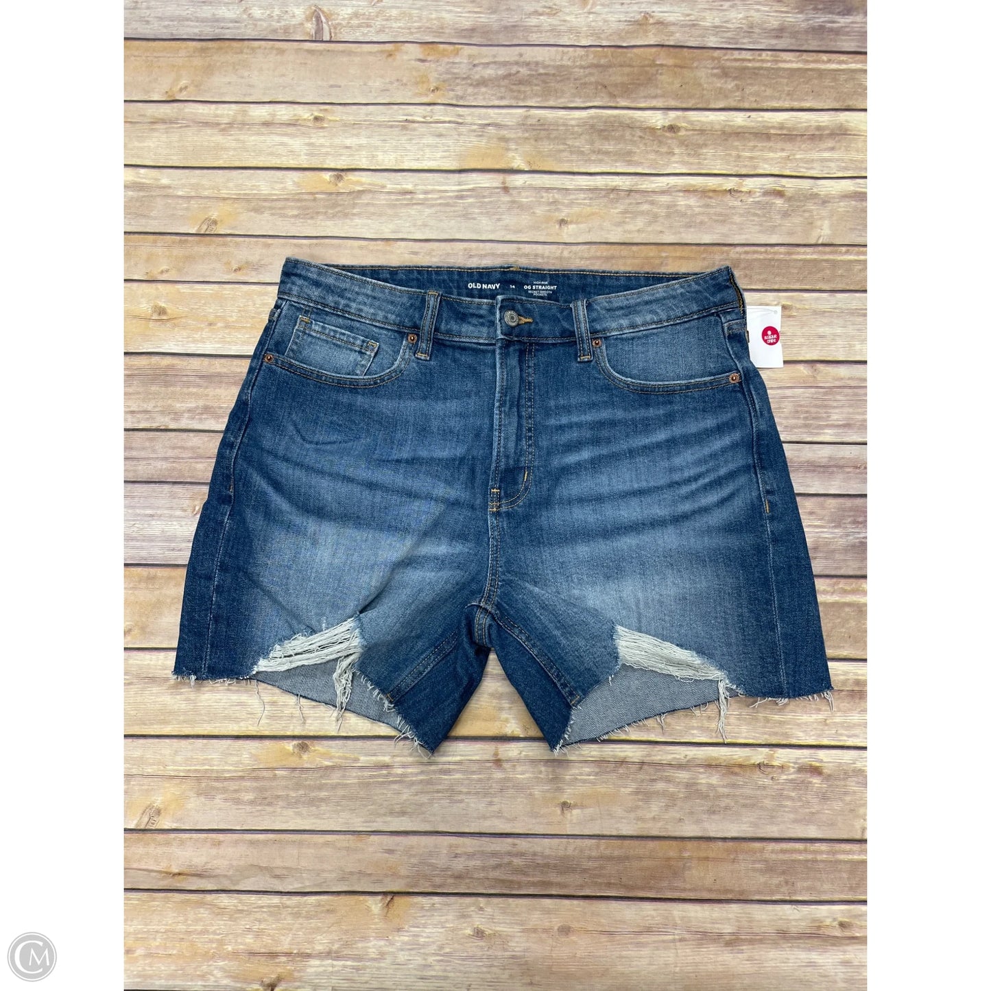 Shorts By Old Navy In Blue Denim, Size: 14