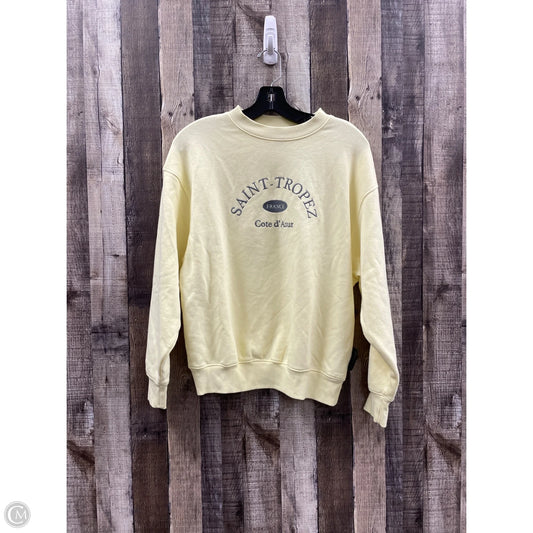 Sweatshirt Crewneck By Wild Fable In Yellow, Size: Xxs