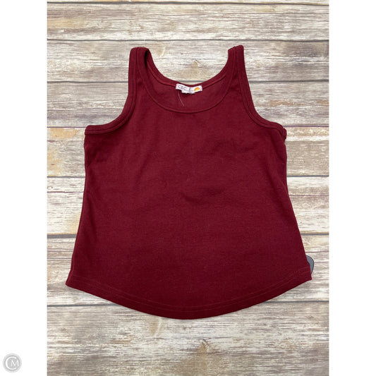 Tank Top By C And C In Maroon, Size: S