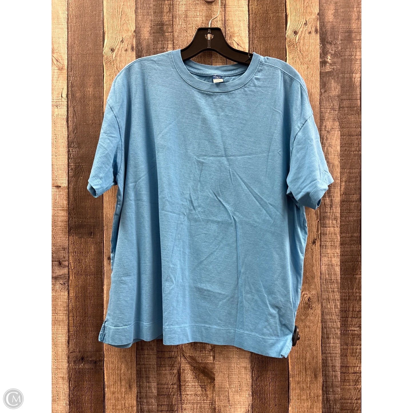 Top Short Sleeve Basic By Old Navy In Blue, Size: L