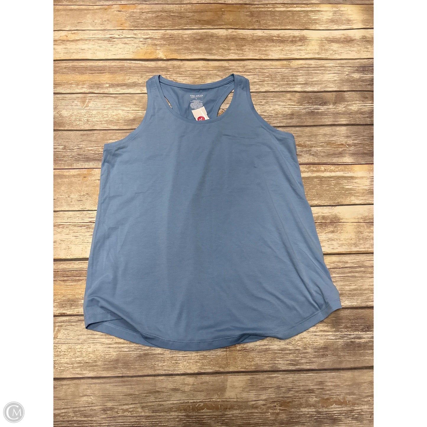 Athletic Tank Top By Tek Gear In Blue, Size: L