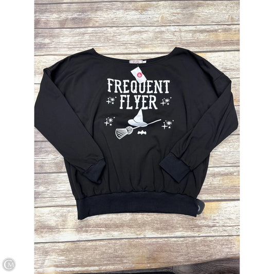 Sweatshirt Crewneck By Cme In Black, Size: L