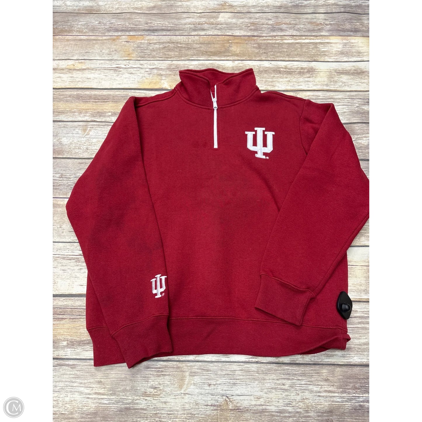 Athletic Sweatshirt Collar By Cme In Red, Size: M