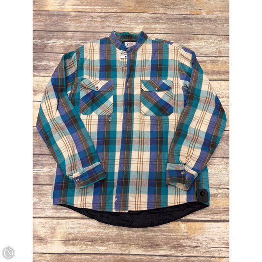 Jacket Shirt By Cme In Plaid Pattern, Size: S