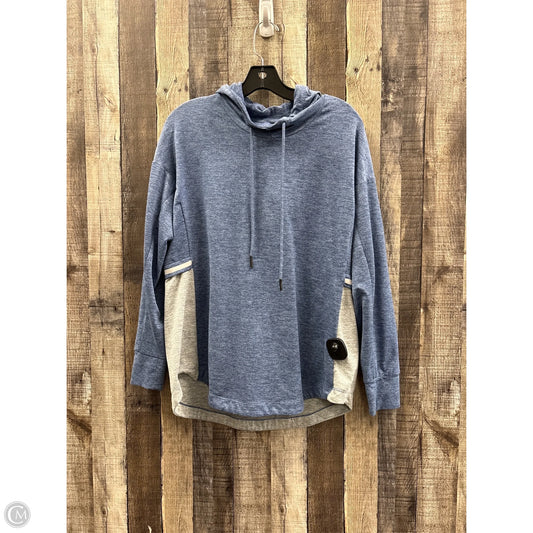 Athletic Sweatshirt Hoodie By Tangerine In Blue, Size: L