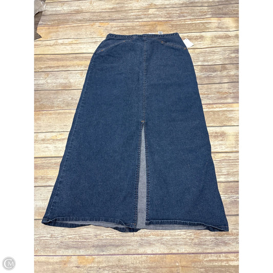 Skirt Maxi By Villager By Liz Claiborne In Blue Denim, Size: 10