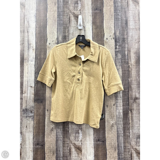 Top Short Sleeve By Banana Republic In Tan, Size: Xs